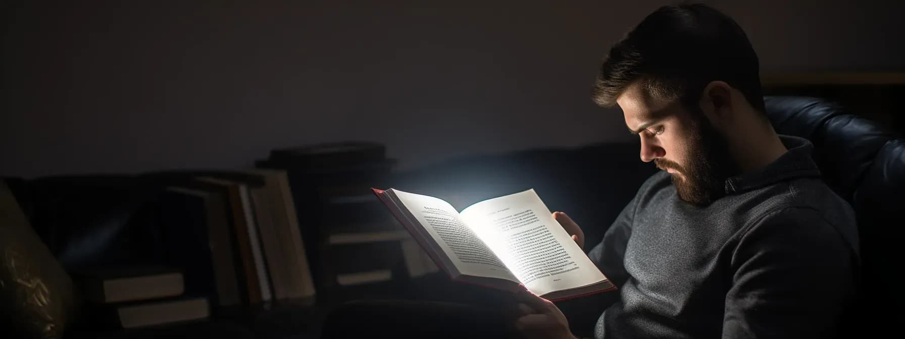 A person reading a comprehensive guide on the caohc certification process.